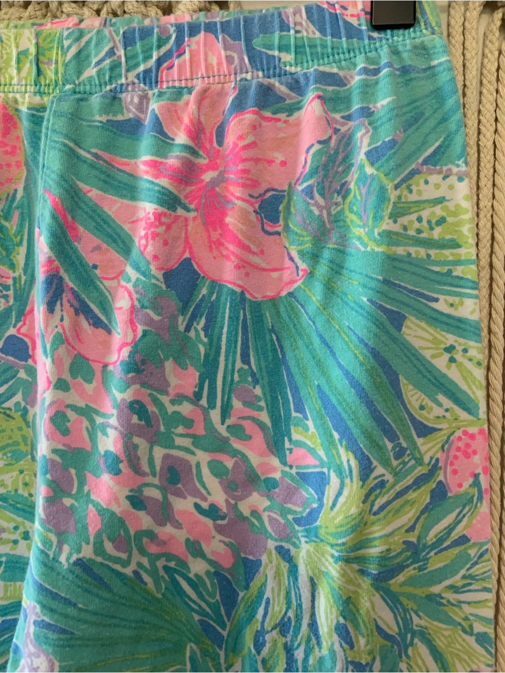 LILLY PULITZER Girls Tropical Print Pajama Pant Leggings Size 12 - Picture 4 of 10
